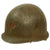 Original U.S. WWII PTO Medic Marked 1943 M1 McCord Front Seam Fixed Bale Helmet With CAPAC Liner Original Items