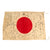Original Japanese WWII Hand Painted Cloth Good Luck Flag - 45” x 32” Original Items
