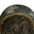 Original French WWI Issue Model 1915 Adrian Helmet in Horizon Blue with RF Badge and Early First Pattern Liner Original Items