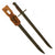 Original Japanese WWII Arisaka Type 30 Bayonet by Matsushita National Denki with Steel Scabbard and Rubberized Canvas Frog Original Items