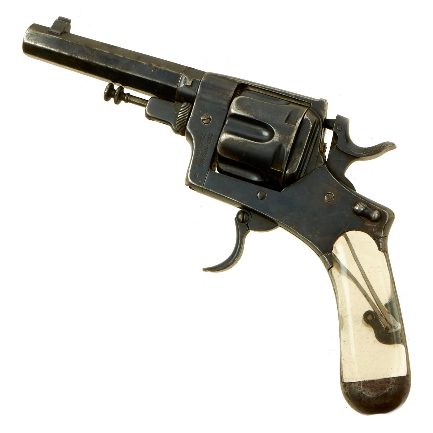Bodeo Original Italian Bodeo Model 1889 Enlisted Revolver with Plexiglass Gr ...