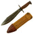 Original U.S. WWI Model 1917 Bolo Knife by Plumb Philadelphia with Canvas Scabbard With Deep Markings - dated 1918 Original Items