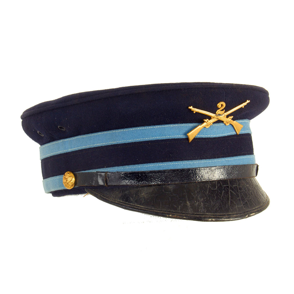 Original U.S. Moro Rebellion 2nd Infantry Regiment NCO M1902 Visor Cap by Fred M. Batchelder Co Original Items