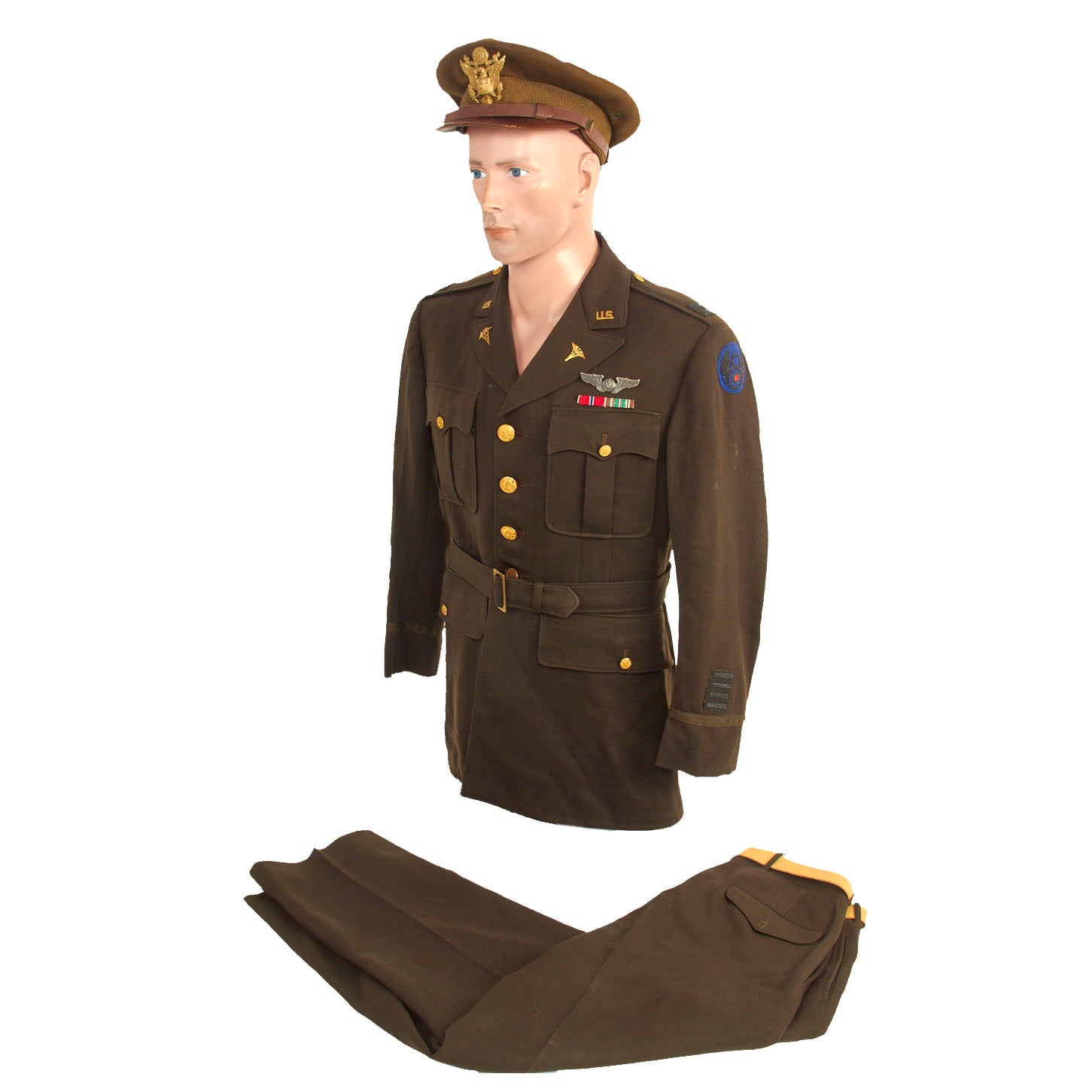 Original U.S. WWII Named US 8th Air Force Medical Corps Uniform