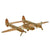 Original U.S. WWII Lockheed P-38 Lightning Trench Art Constructed of Various Cartridges, Bullets and Scrap Brass Original Items