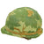 Original U.S. WWII to Vietnam M1 Helmet with USMC Camouflage Cover and 1953 Dated CAPAC Liner Original Items