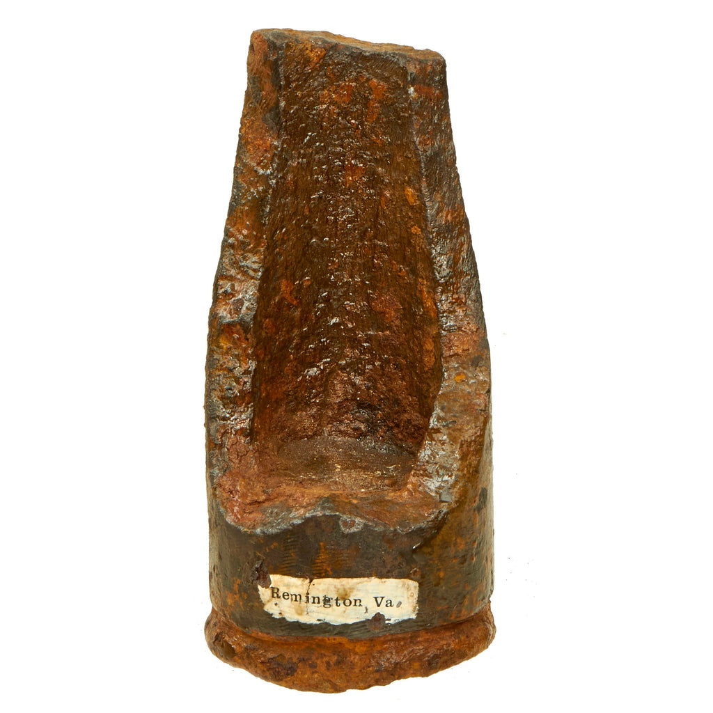 Original U.S. Confederate Civil War Federal 3.67 Inch 20pdr Parrott Shell Fragment - Recovered From Remington, Virginia Original Items