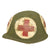 Original U.S. Korean War Medic M1 Schlueter Swivel Bale Rear Seam Helmet Shell Original Items