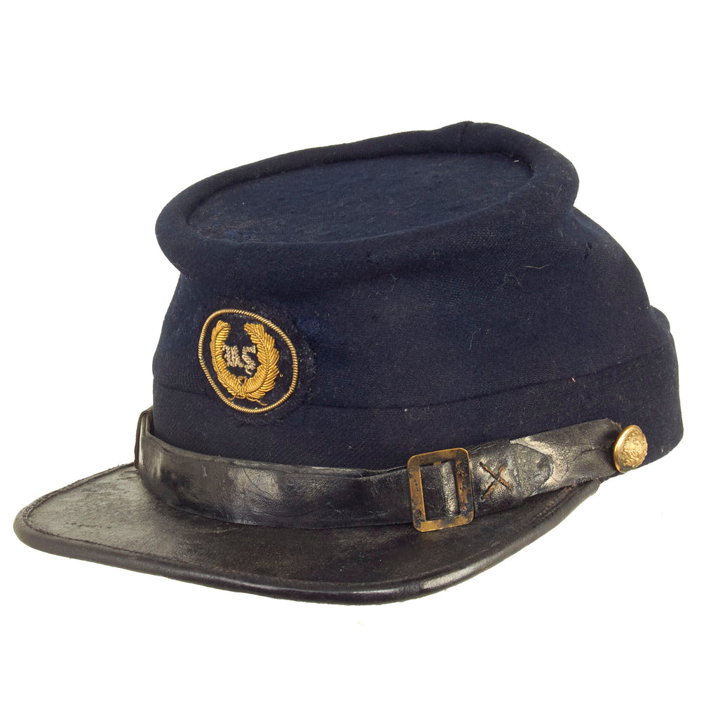 Original U.S. Civil War Private Purchase Chasseur Style Pattern Kepi With General and Staff Officers Bullion Badge Original Items