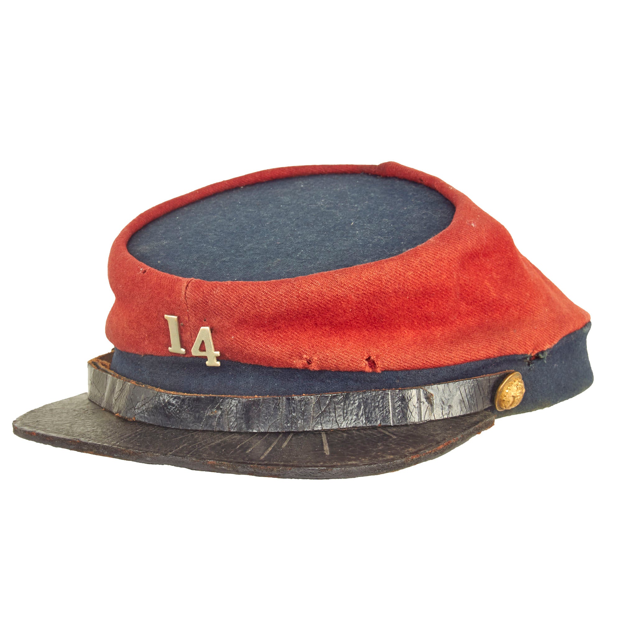 American Civil War Officer Union State Militia Artillery Kepi