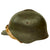 Original WWII Soviet Union M36 Soviet SSh-36 "Gladiator" Steel Combat Helmet with Transitional SSh-39 Style Liner & Chinstrap - Complete Original Items