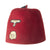 Original German WWII Waffen SS M43 Maroon Parade Fez for Foreign Volunteers with Tassel & Leather Sweatband Original Items