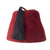 Original German WWII Waffen SS M43 Maroon Parade Fez for Foreign Volunteers with Tassel & Leather Sweatband Original Items