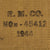 Original U.S. WWII USMC 1944 Dated Thompson .45 Submachine Gun Magazine Pouch by Russell Mfg. Co. Original Items