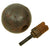 Original French WWI Model 1914 Bracelet Ball Hand Grenade with Fuse & Pull Ring Housing - Inert Original Items