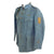 Original French WWI Horizon Blue Artillery Sergeant Uniform Top With 7 Chevrons d’Ancienneté de Présence (Service Chevron) For 3.5 Years of Service Original Items