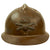 Original French WWII Complete Early Model 1926 Adrian Artillery Helmet with Liner & Chinstrap - Olive Green Original Items