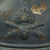 Original French WWI Issue Model 1915 Adrian Helmet in Horizon Blue with Artillery RF Badge and Early First Pattern Liner Original Items