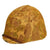 Original U.S. WWII Untouched / Service Worn Fixed Bale M1 Helmet With 2nd Pattern USMC HBT Camouflage Cover and St. Clair Low-Pressure Liner - Complete Original Items