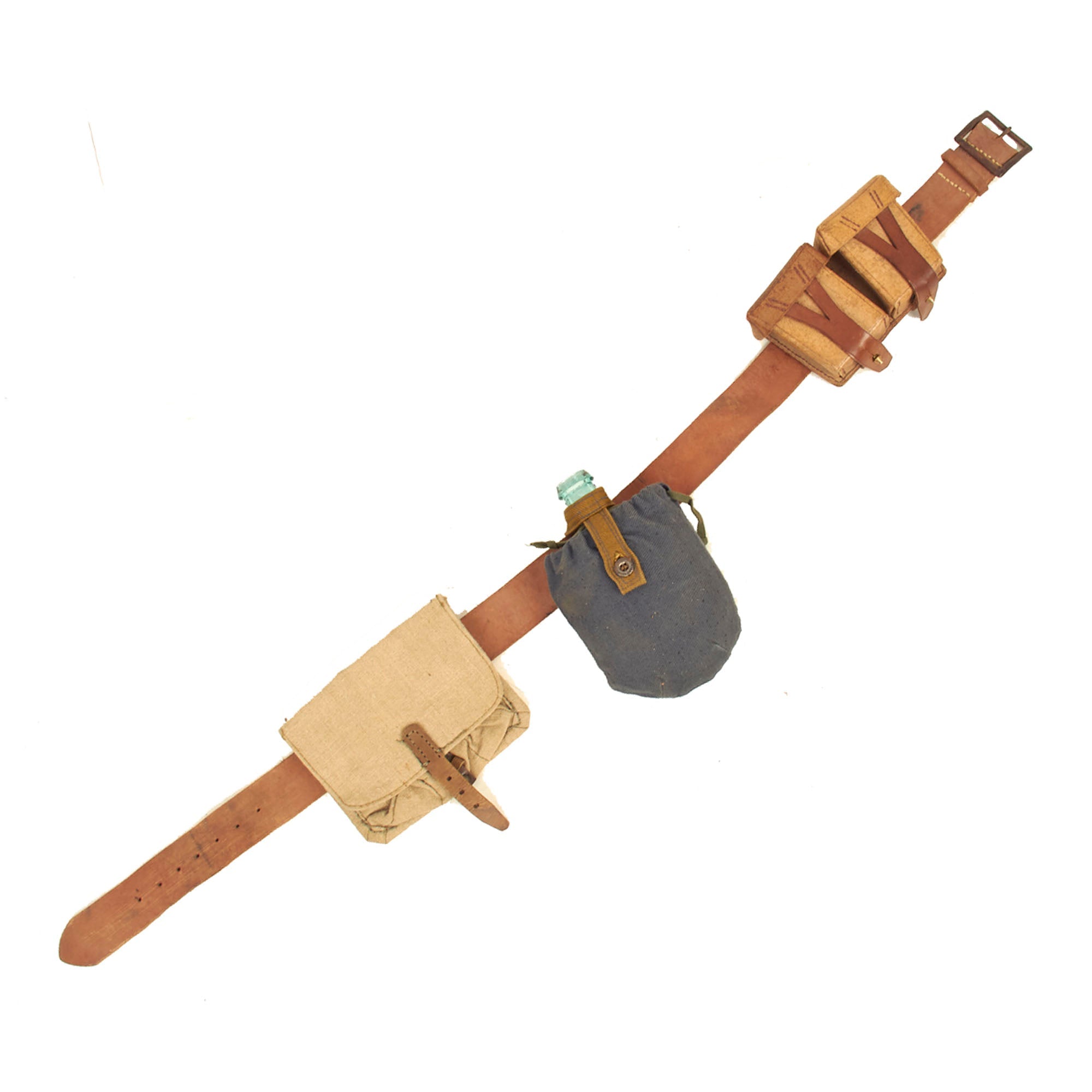 Original Soviet WWII Infantry Rifleman's Belt Rig with Glass Canteen ...