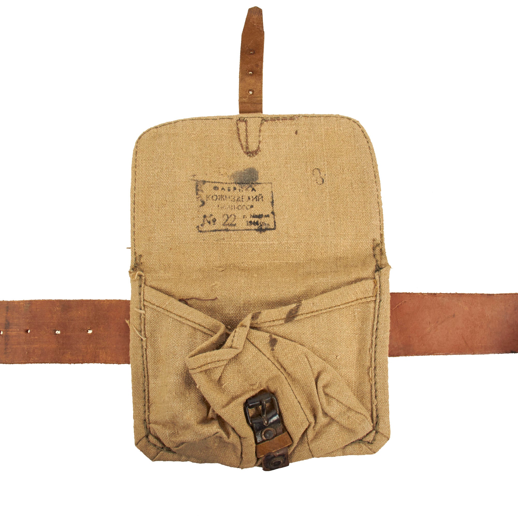 Original Soviet WWII Infantry Rifleman's Belt Rig with Glass Canteen ...