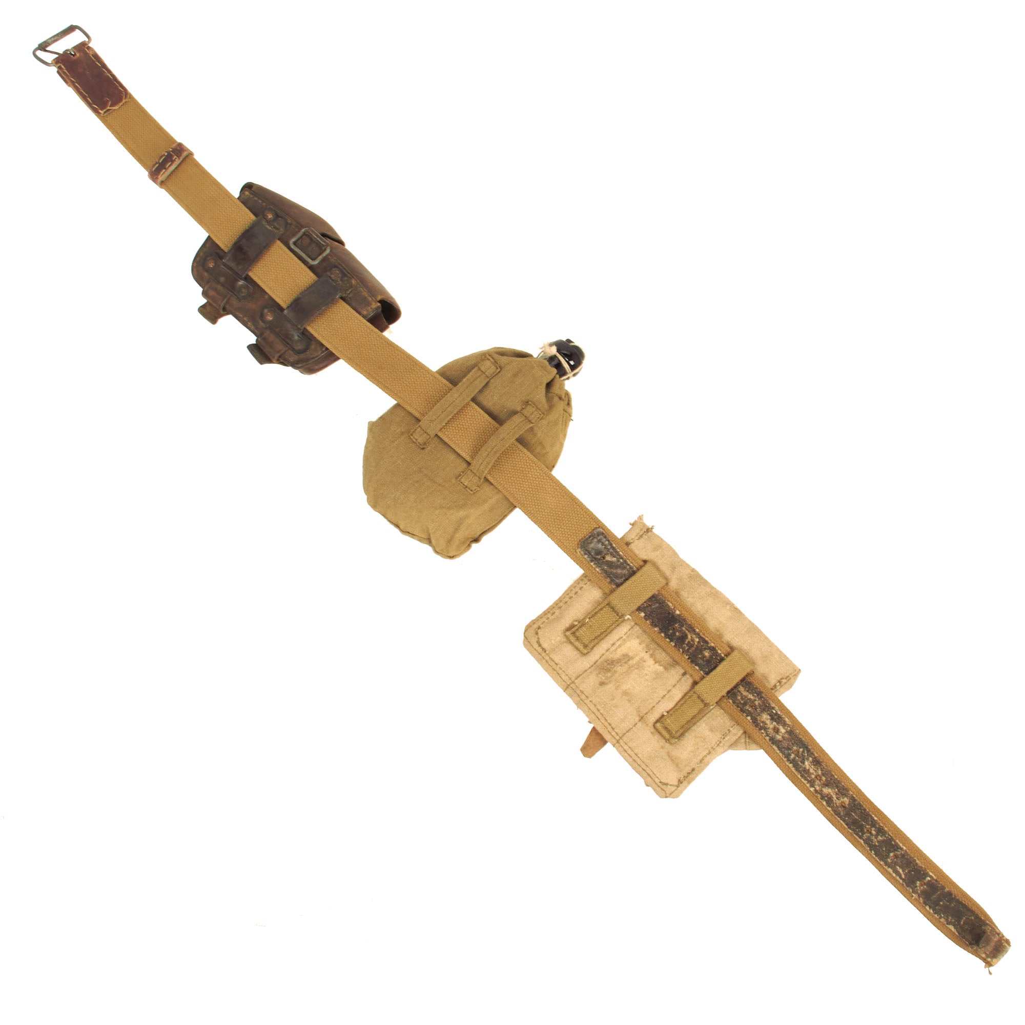 Original Soviet WWII Infantry Rifleman's Belt Rig with Glass Canteen ...