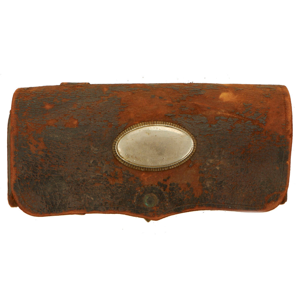 Original U.S. Early Civil War Cavalry Carbine Model 1861 “Universal” Cartridge Box, Complete with Wooden Block Insert Original Items