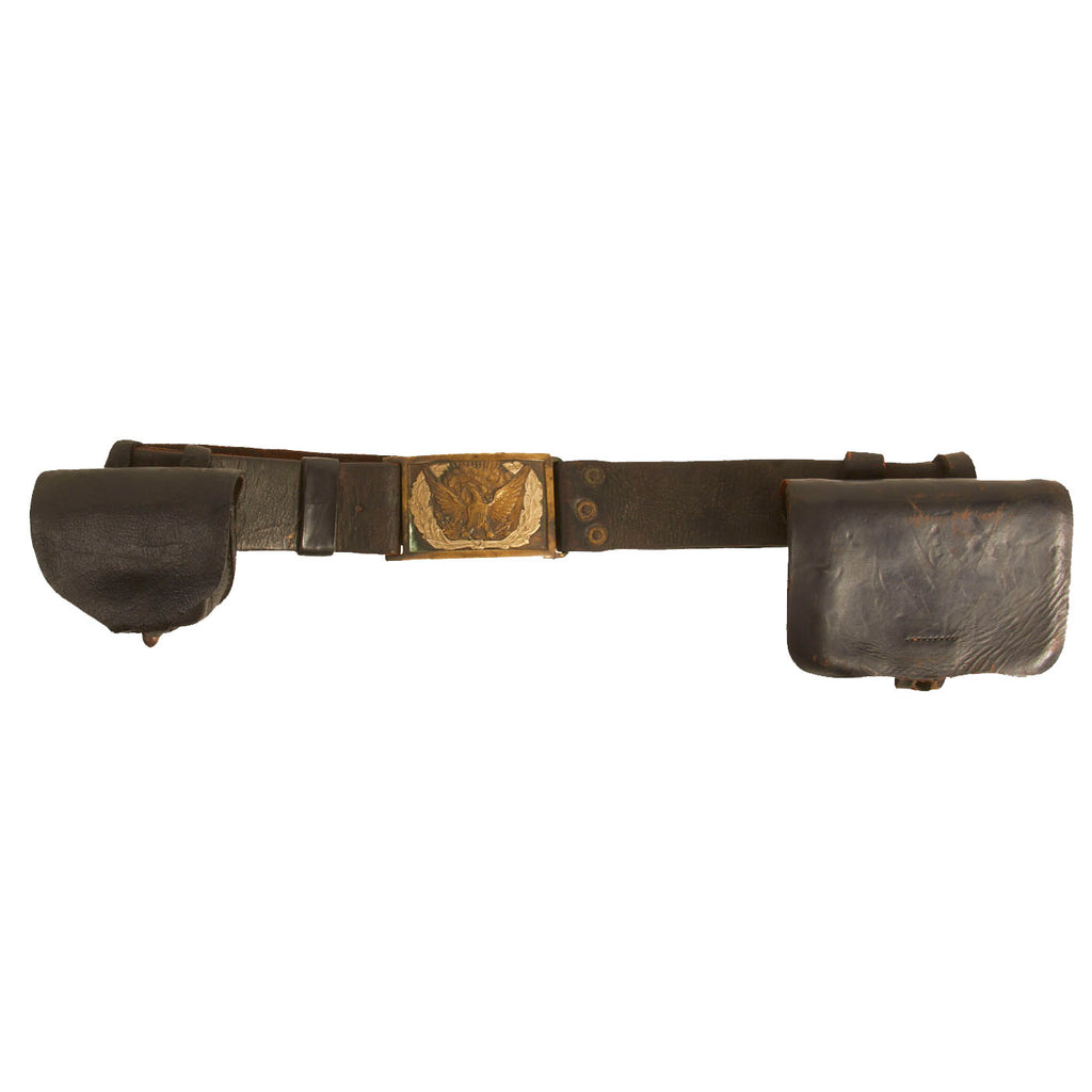 Original Civil War M-1851 NCO Belt with Pistol Cartridge Box