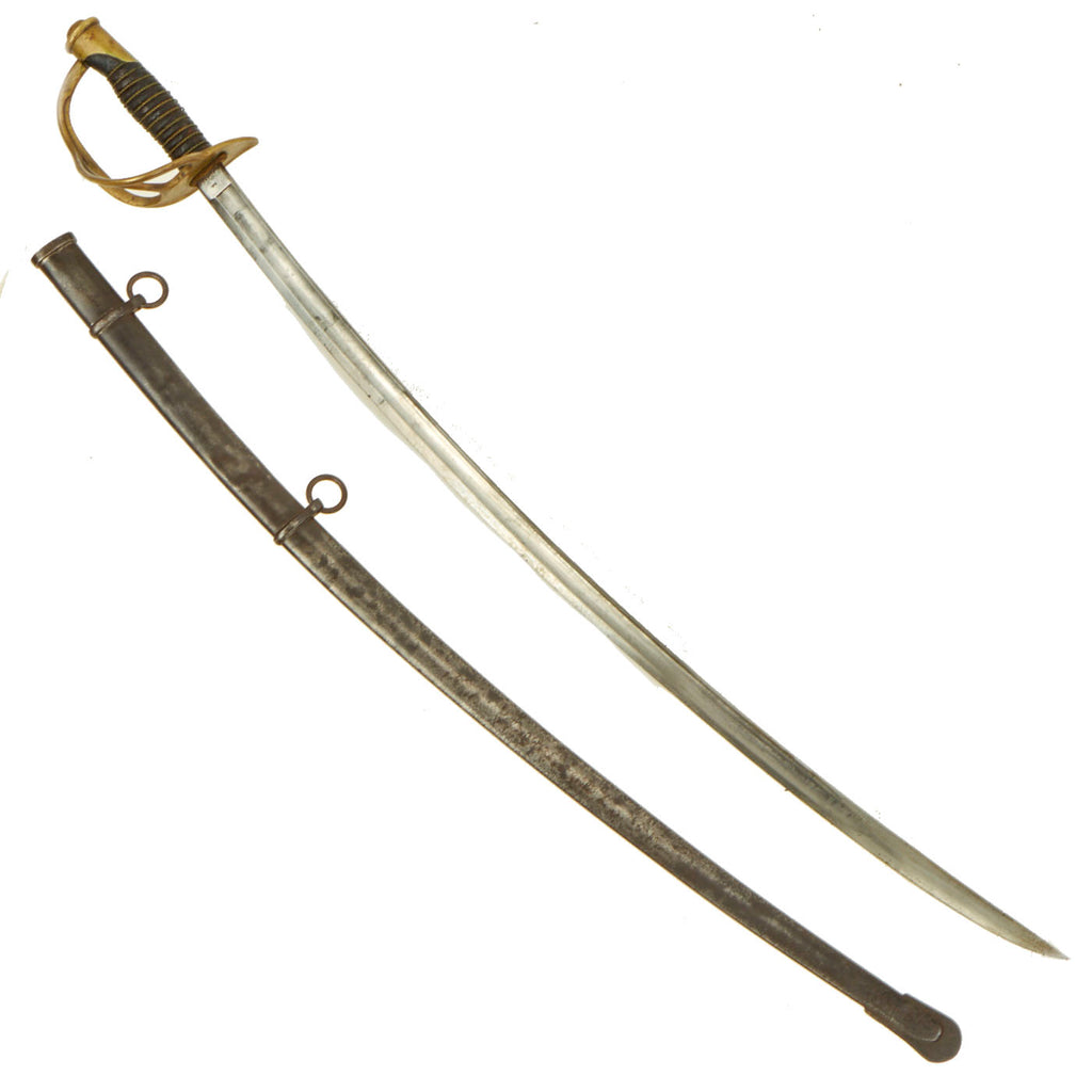 Original U.S. Civil War Model 1860 Light Cavalry Saber with Scabbard by Ames Mfg. Co. - Dated 1864 Original Items