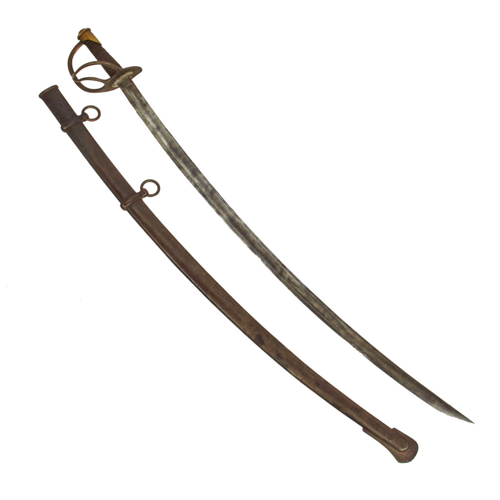 Original U.S Civil War M-1840 "Wrist Breaker" Heavy Cavalry Saber with Scabbard - Imported German Blade Original Items