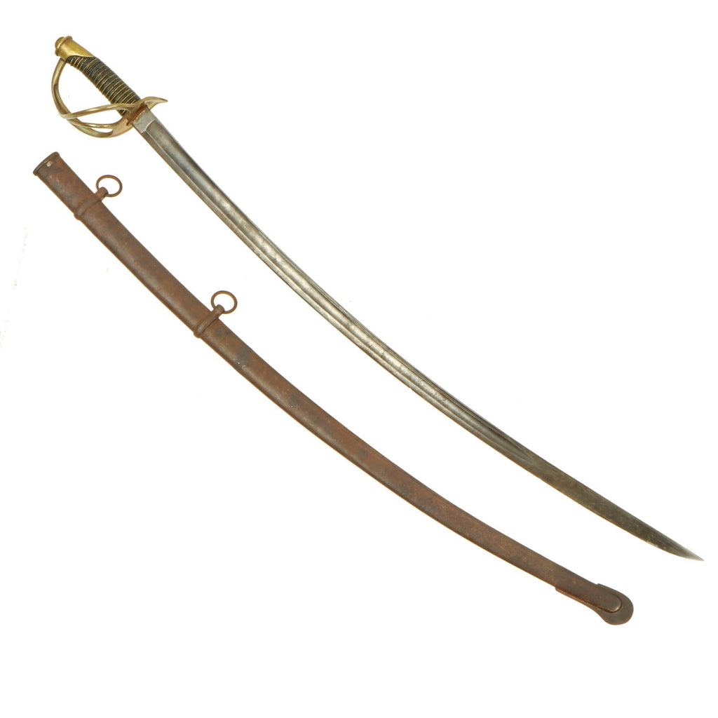 Original U.S Civil War Era M-1840 "Wrist Breaker" Heavy Cavalry Saber by P.S. Justice with Scabbard Original Items