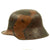 Original German WWI M16 Stahlhelm Helmet Shell with Panel Camouflage Paint - Named - Marked ET64 Original Items