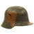 Original German WWI M16 Stahlhelm Helmet Shell with Panel Camouflage Paint - Named - Marked ET64 Original Items