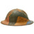 Original U.S. WWI M1917 Doughboy Helmet with Camouflage Panel Textured Paint Original Items