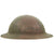 Original U.S. WWI M1917 Doughboy Helmet with Original Camouflage Textured Paint - Size 6 7/8 Liner Original Items
