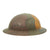 Original U.S. WWI M1917 Doughboy Helmet with Original Camouflage Textured Paint - Size 6 7/8 Liner Original Items