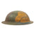 Original U.S. WWI M1917 Doughboy Helmet with Original Camouflage Textured Paint - Size 6 7/8 Liner Original Items