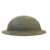 Original U.S. WWI M1917 Doughboy Helmet with Original Camouflage Textured Paint - Size 6 7/8 Liner Original Items