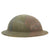 Original U.S. WWI M1917 Doughboy Helmet with Original Camouflage Textured Paint - Size 6 7/8 Liner Original Items