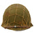 Original U.S. WWII 1942 M1 McCord Front Seam Helmet with Korean War Westinghouse Paratrooper Liner and Net Original Items