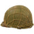 Original U.S. WWII 1942 M1 McCord Front Seam Helmet with Korean War Westinghouse Paratrooper Liner and Net Original Items