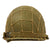 Original U.S. WWII 1942 M1 McCord Front Seam Helmet with Korean War Westinghouse Paratrooper Liner and Net Original Items