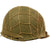 Original U.S. WWII 1942 M1 McCord Front Seam Helmet with Korean War Westinghouse Paratrooper Liner and Net Original Items