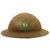 Original U.S. WWI M1917 91st Infantry Division Doughboy Helmet With Textured Paint - Wild West Division - SHELL Original Items