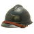 Original French WWI M1915 Adrian Mountain Trooper Chasseurs Helmet - Horizon Blue - Complete Original Items