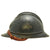 Original French WWI M1915 Adrian Mountain Trooper Chasseurs Helmet - Horizon Blue - Complete Original Items