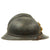 Original French WWI M1915 Adrian Helmet with Ecole Speciale Militaire badge -  Officer’s School - In Horizon Blue Original Items