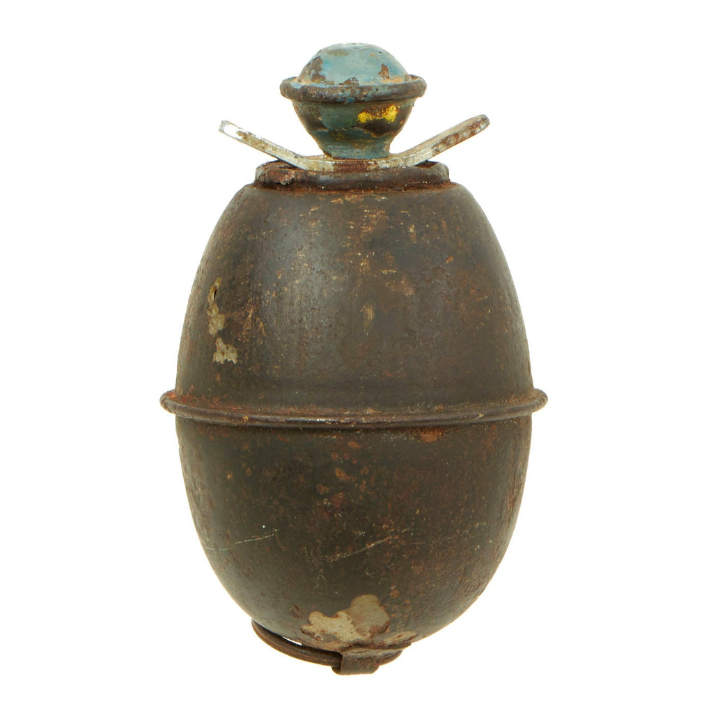 Original German WWII Model 39 Inert Egg Hand Grenade with 1942 dated Fuze - Eierhandgranate Original Items