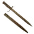 Original German WWI Steel Hilt 12" Blade Ersatz Bayonet with Scabbard - Carter Type EB48 Original Items