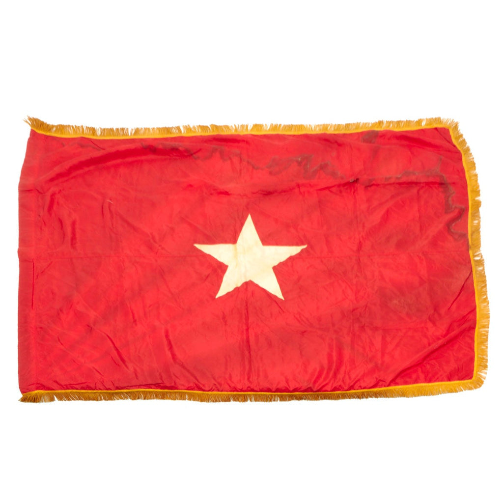 Original U.S. WWII United States Army Brigadier General's Large Fringed Command Flag - 66” x 52” Original Items